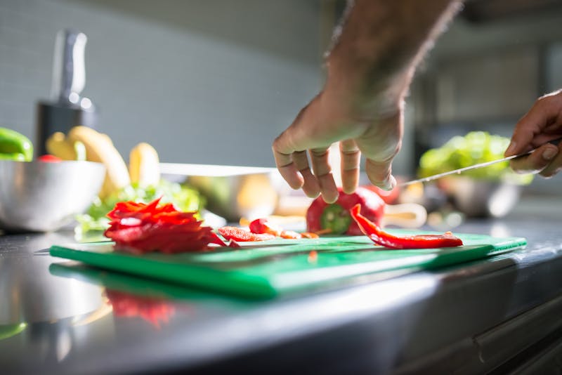 Chopt culinary team preparing fresh ingredients